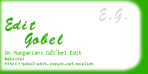 edit gobel business card